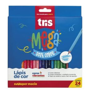 LÁPIS DE COR  MEGA SOFT 24 CORES