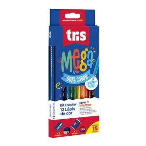 LÁPIS DE COR  TRIS 12 CORES